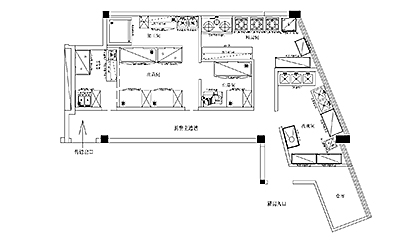 北京蜀香龍門廚房平面圖